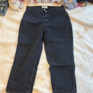 Abercrombie and Fitch ankle straight black Denim Jeans